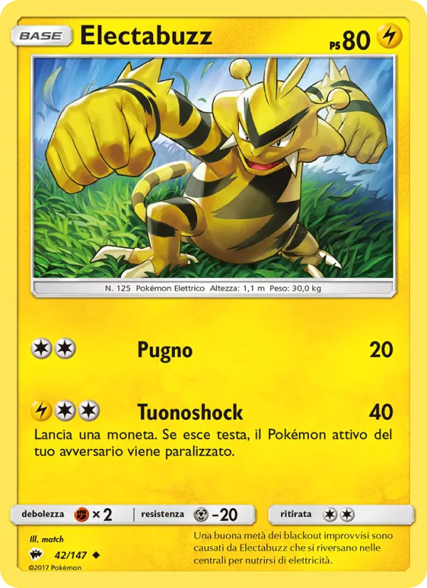 Electabuzz Ombre Infuocate 42/147