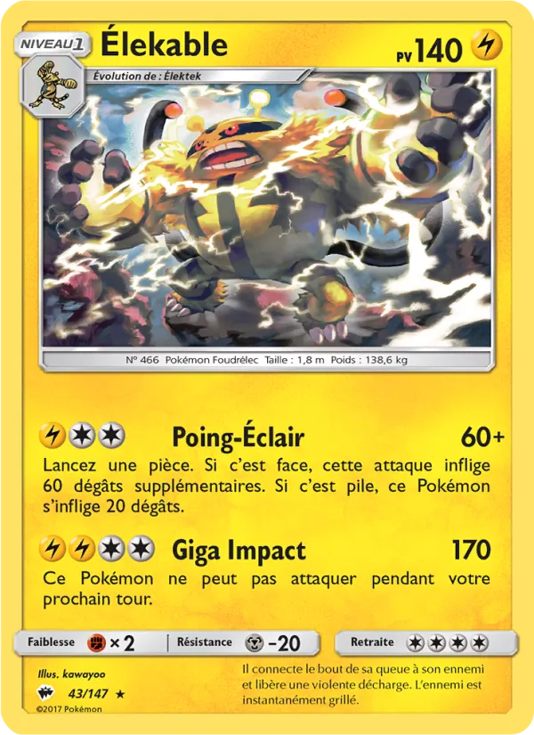 Élekable Ombres Ardentes 43/147