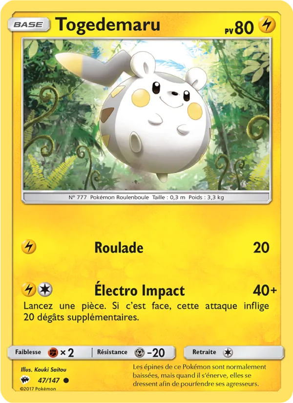 Togedemaru Ombres Ardentes 47/147