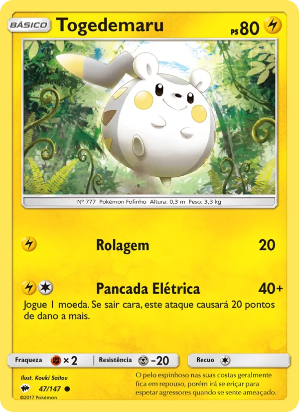 Togedemaru Sombras Ardentes 47/147