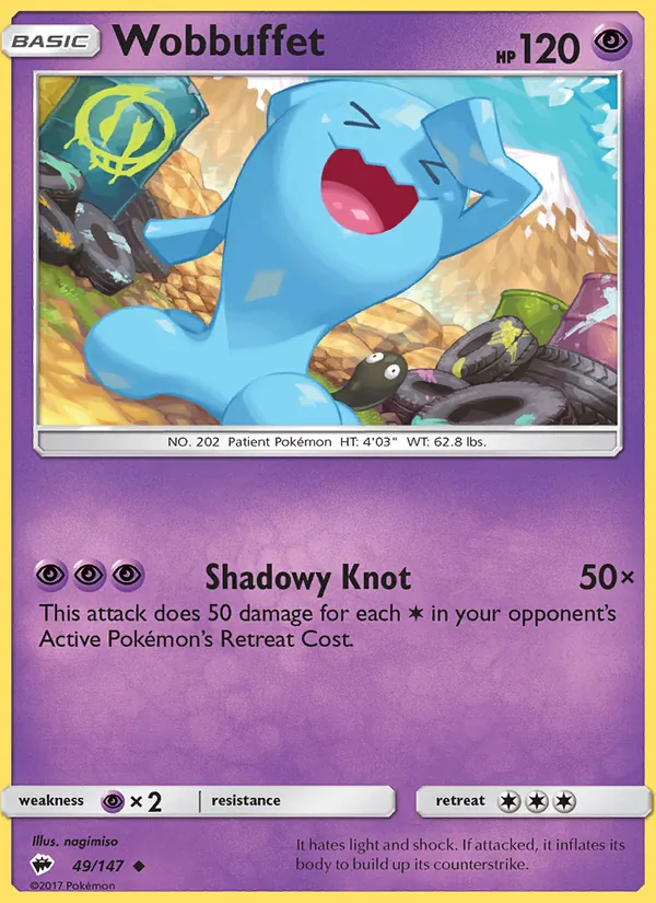 Wobbuffet Burning Shadows 49/147