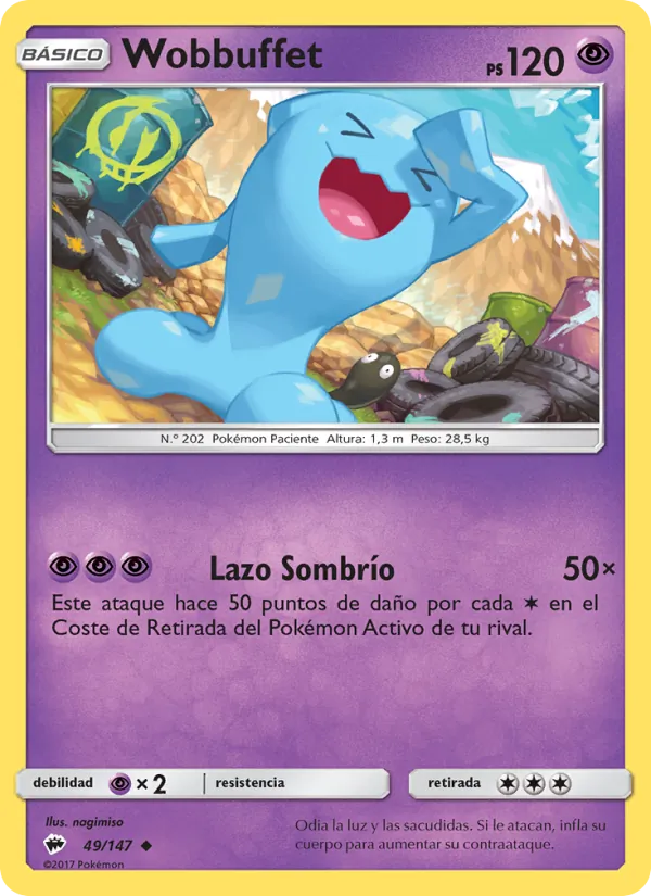 Wobbuffet Sombras Ardientes 49/147