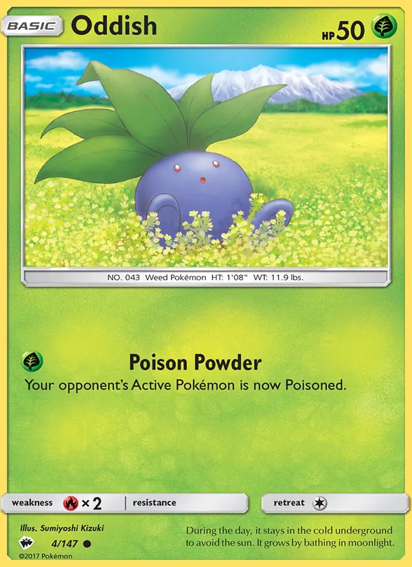 Oddish Burning Shadows 4/147