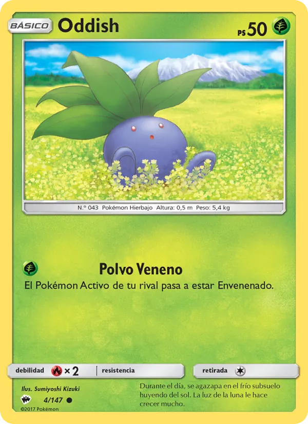 Oddish Sombras Ardientes 4/147