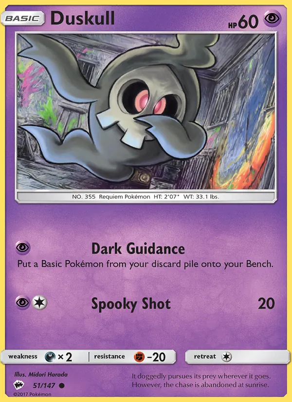 Duskull Burning Shadows 51/147