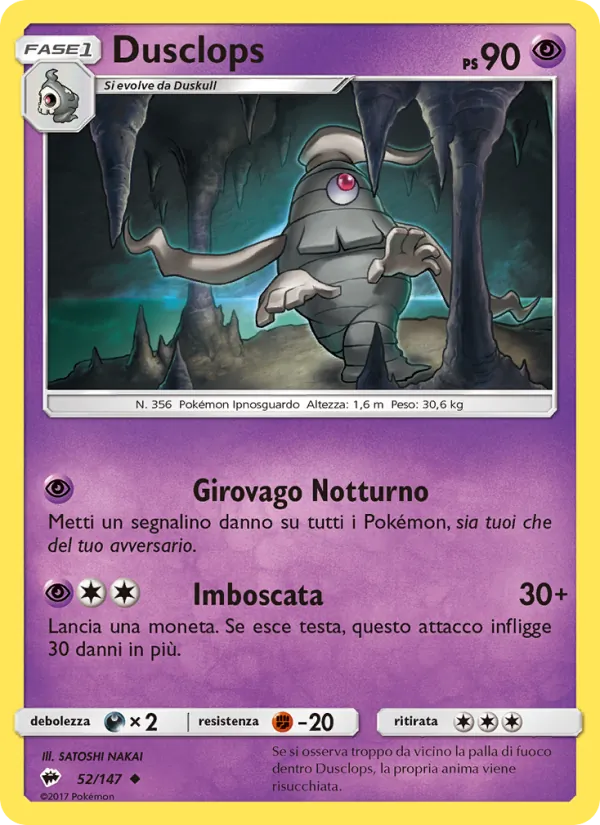 Dusclops Ombre Infuocate 52/147