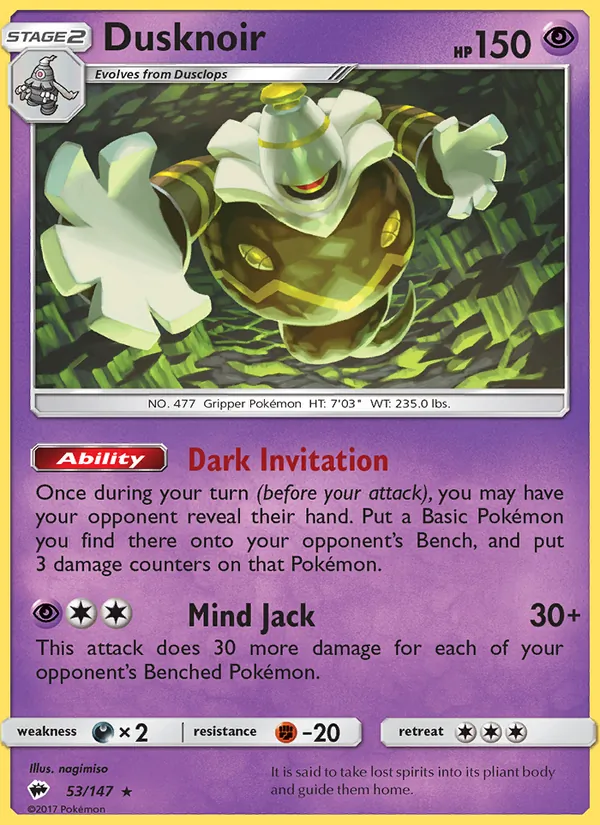 Dusknoir Burning Shadows 53/147