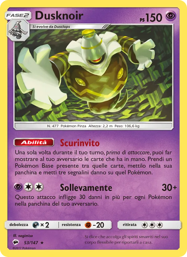 Dusknoir Ombre Infuocate 53/147