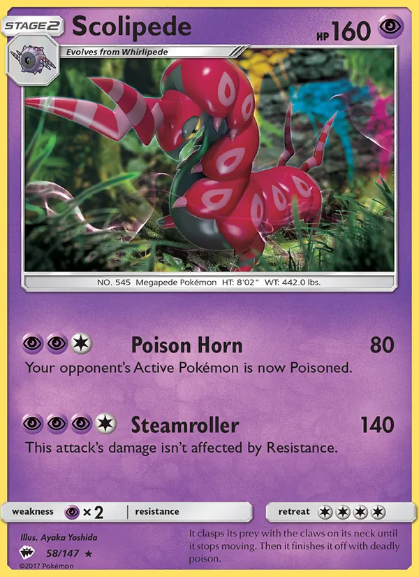 Scolipede Burning Shadows 58/147