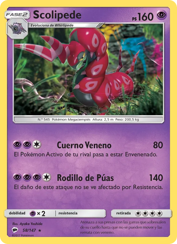 Scolipede Sombras Ardientes 58/147