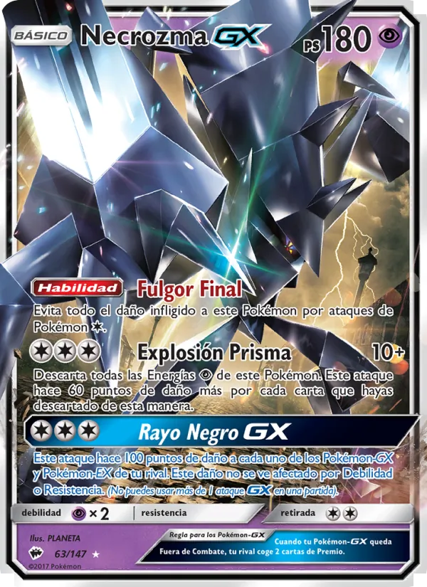 Necrozma GX Sombras Ardientes 63/147
