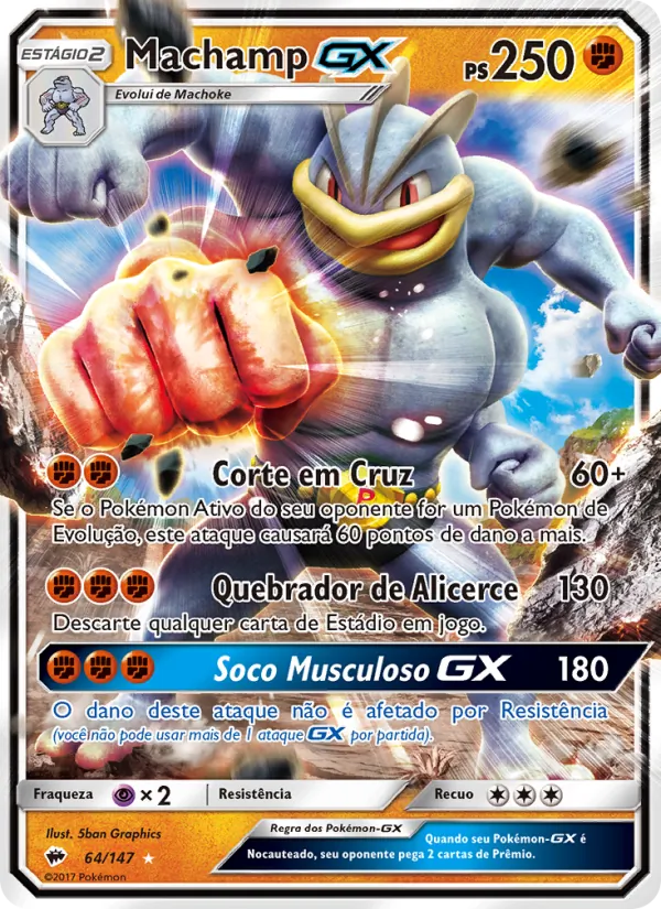 Machamp GX Sombras Ardentes 64/147