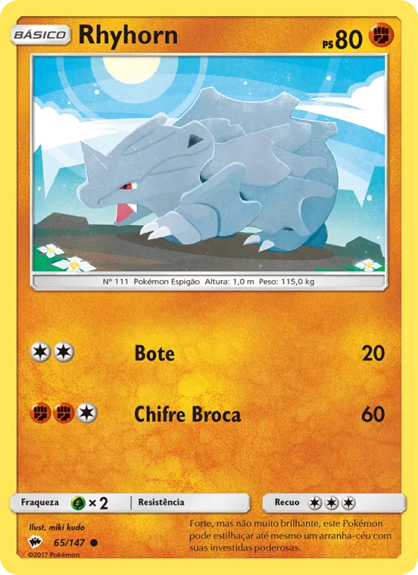 Rhyhorn Sombras Ardentes 65/147