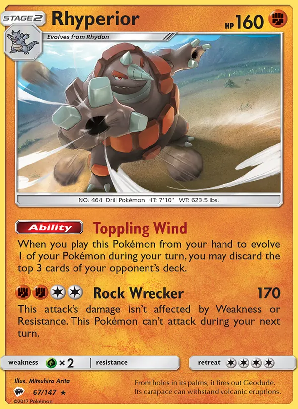 Rhyperior Burning Shadows 67/147