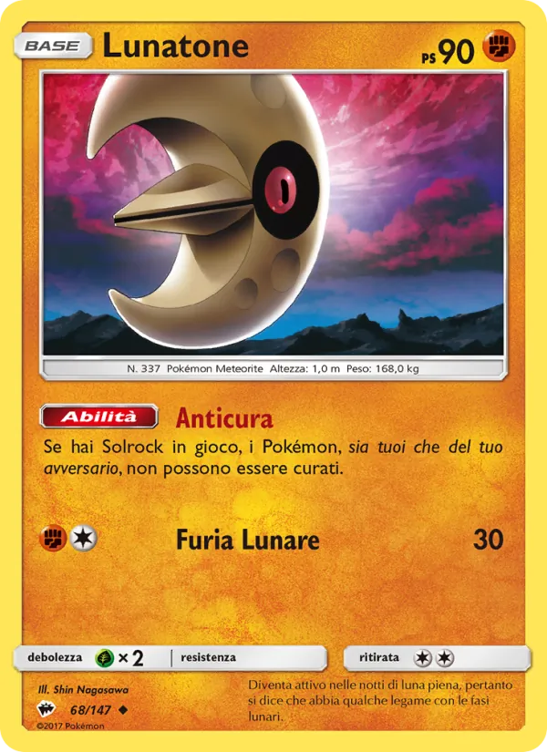 Lunatone Ombre Infuocate 68/147