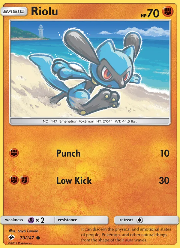 Riolu Burning Shadows 70/147