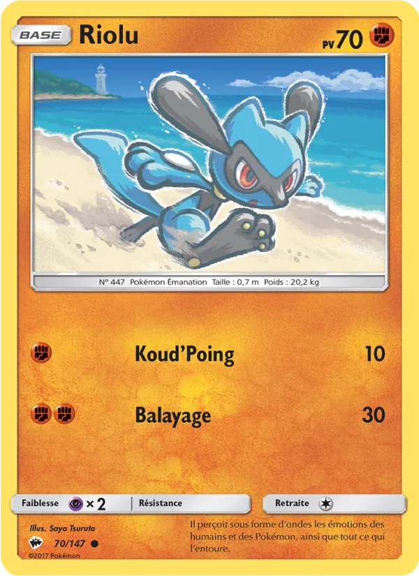 Riolu Ombres Ardentes 70/147