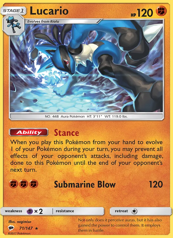 Lucario Burning Shadows 71/147