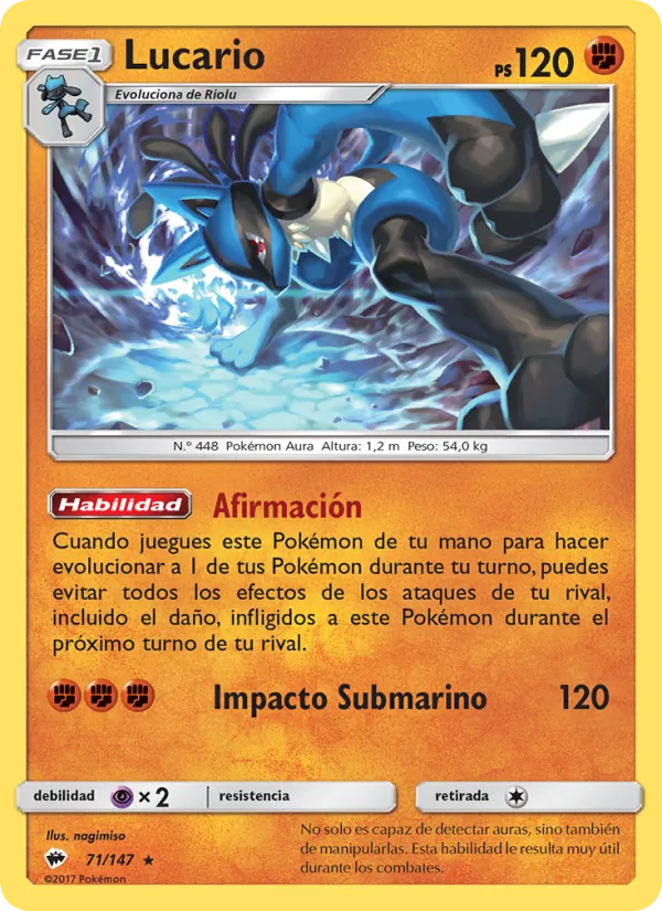 Lucario Sombras Ardientes 71/147
