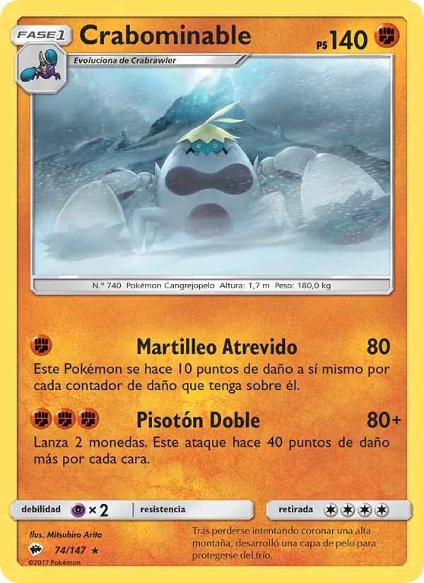Crabominable Sombras Ardientes 74/147
