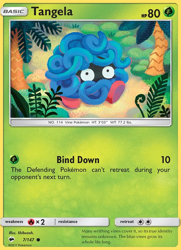 Tangela Burning Shadows 7/147