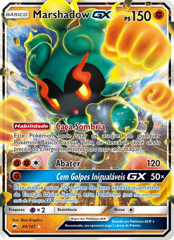 Marshadow GX Sombras Ardentes 80/147
