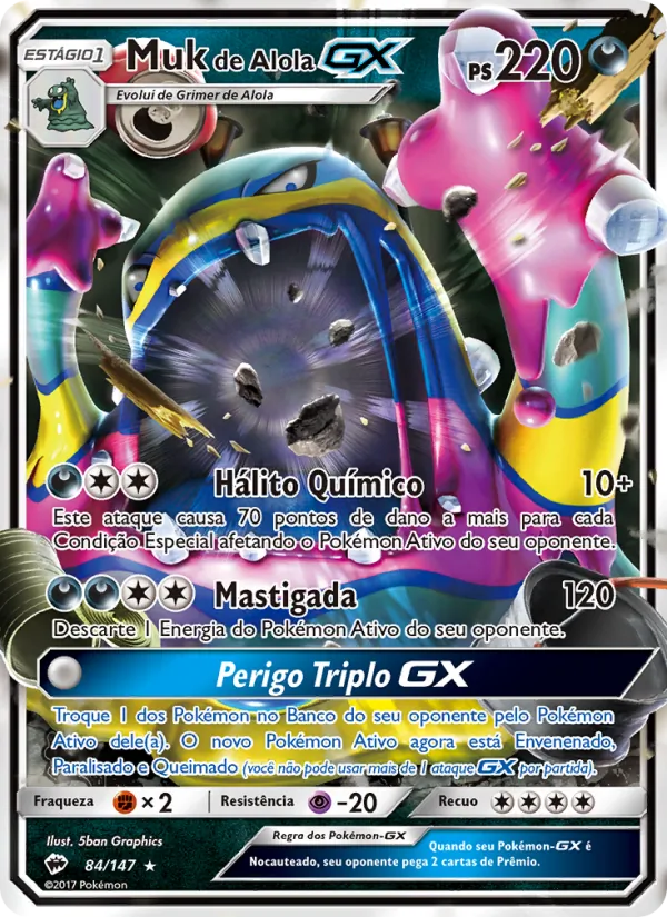 Muk de Alola GX Sombras Ardentes 84/147