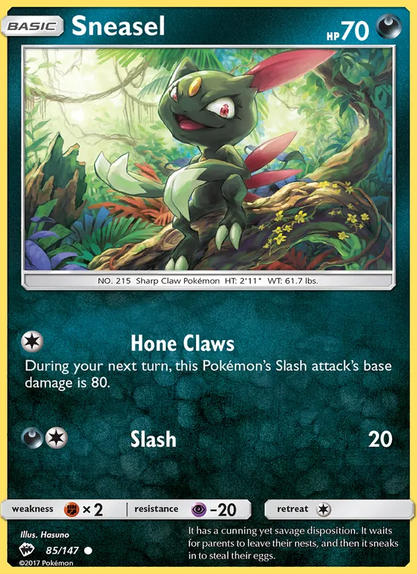 Sneasel Burning Shadows 85/147