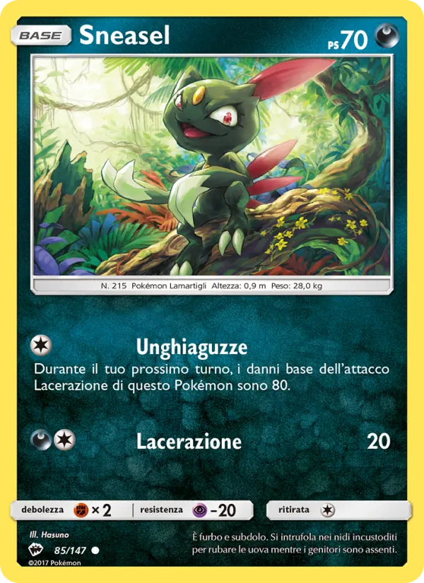 Sneasel Ombre Infuocate 85/147