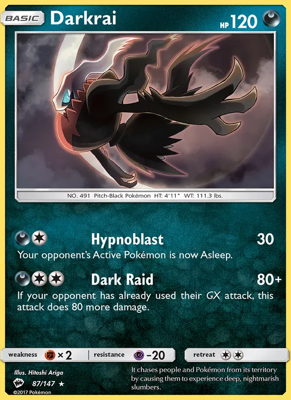 Darkrai Burning Shadows 87/147