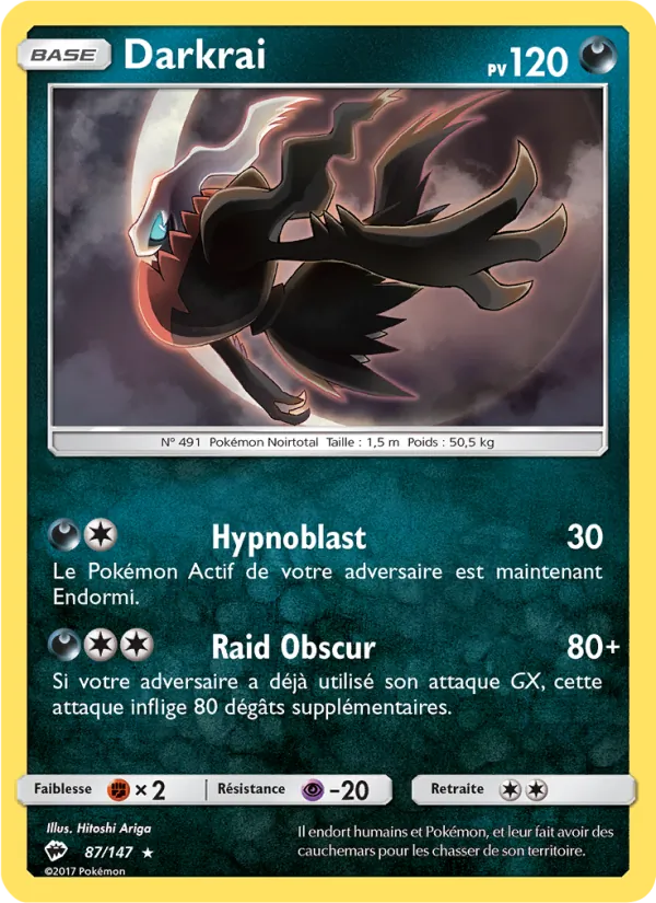 Darkrai Ombres Ardentes 87/147