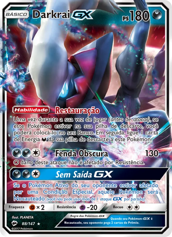 Darkrai GX Sombras Ardentes 88/147