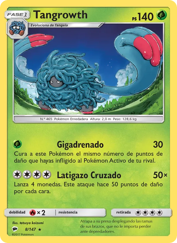 Tangrowth Sombras Ardientes 8/147