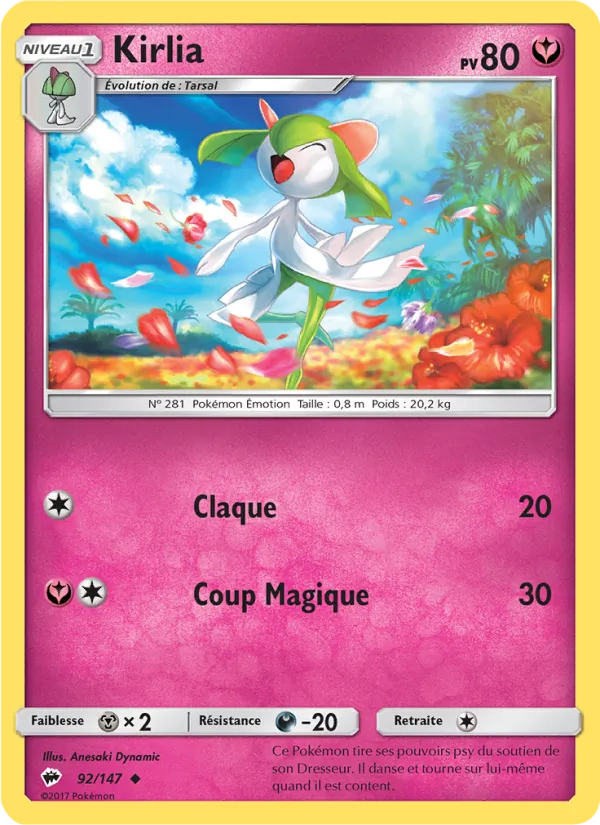 Kirlia Ombres Ardentes 92/147