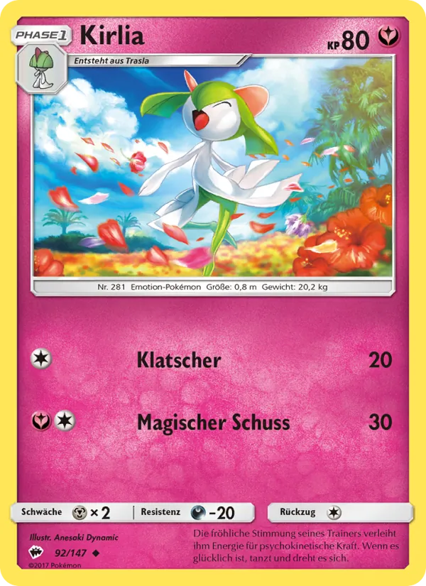 Kirlia Nacht in Flammen 92/147