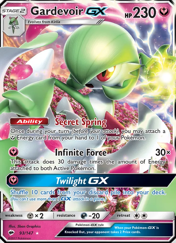 Gardevoir GX Burning Shadows 93/147