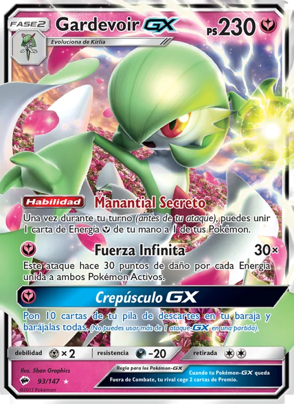 Gardevoir GX Sombras Ardientes 93/147