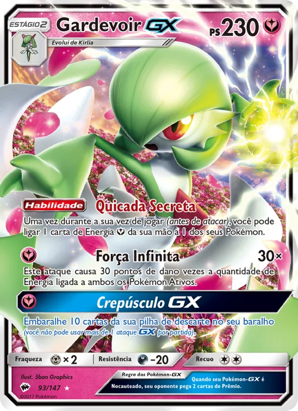 Gardevoir GX Sombras Ardentes 93/147