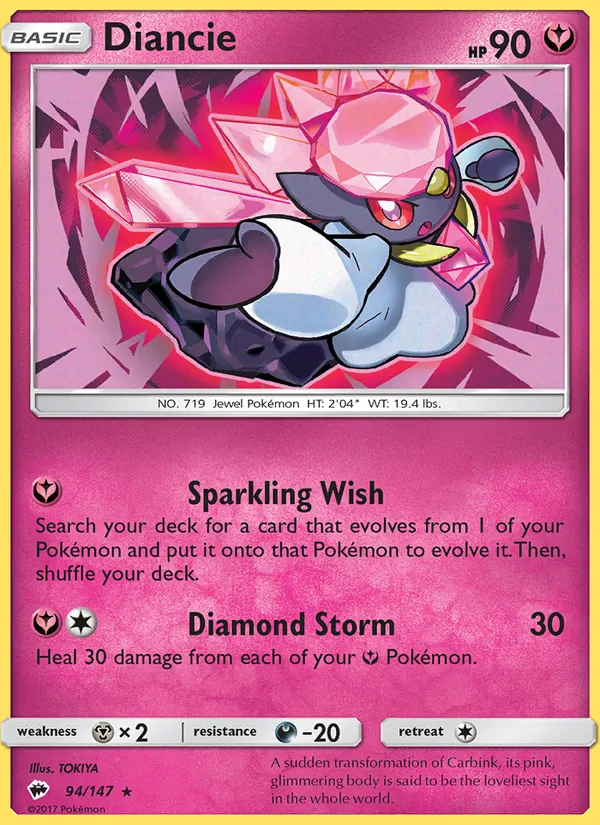 Diancie Burning Shadows 94/147