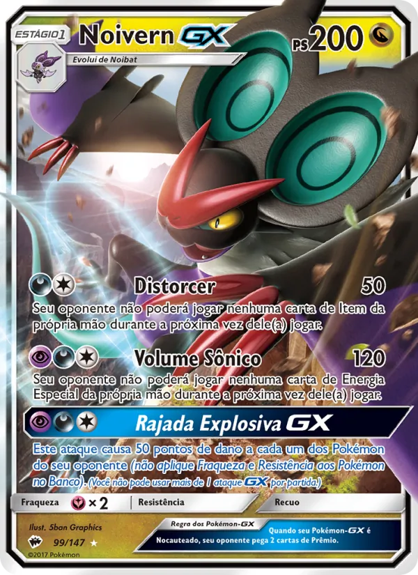Noivern GX Sombras Ardentes 99/147