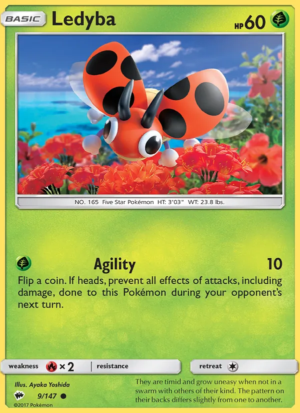 Ledyba Burning Shadows 9/147