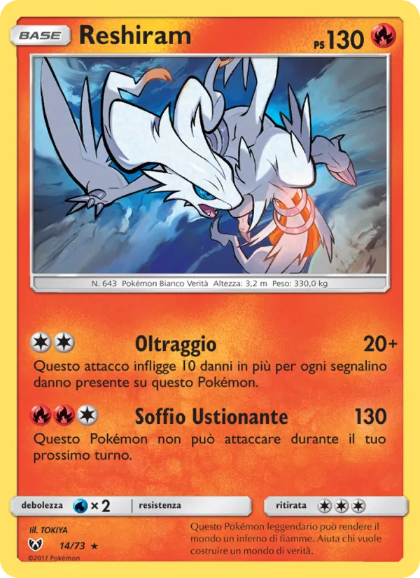 Reshiram Leggende Iridescenti 14/73