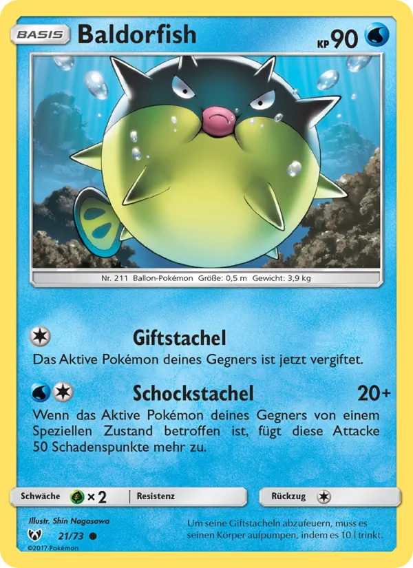 Qwilfish Shining Legends 21/73
