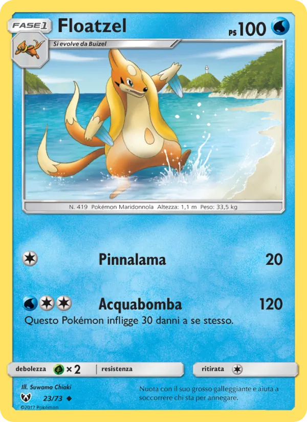 Floatzel Leggende Iridescenti 23/73