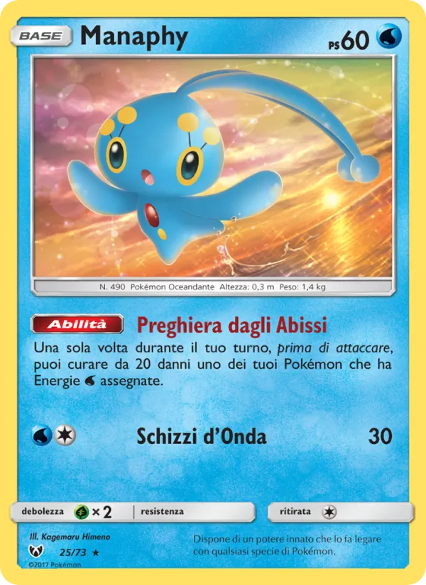 Manaphy Leggende Iridescenti 25/73
