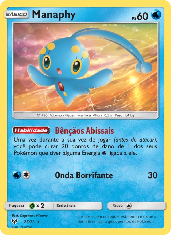 Manaphy Lendas Luminescentes 25/73