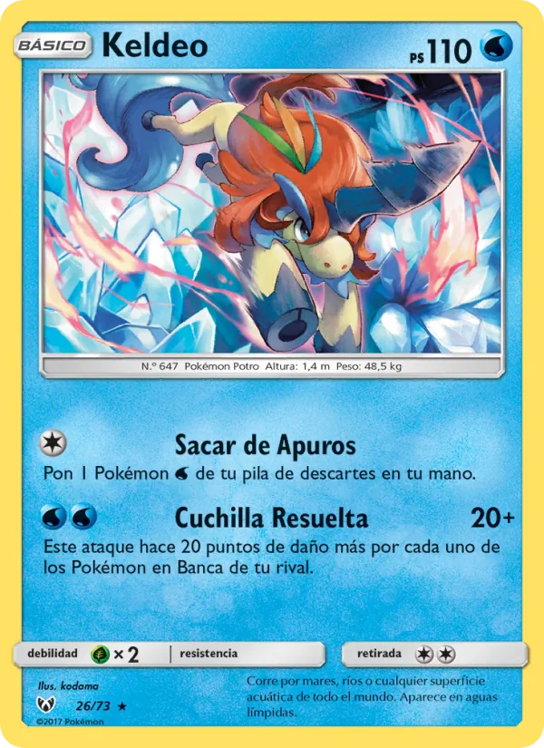 Keldeo Leyendas Luminosas 26/73