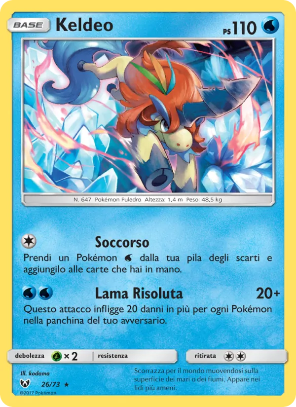 Keldeo Leggende Iridescenti 26/73