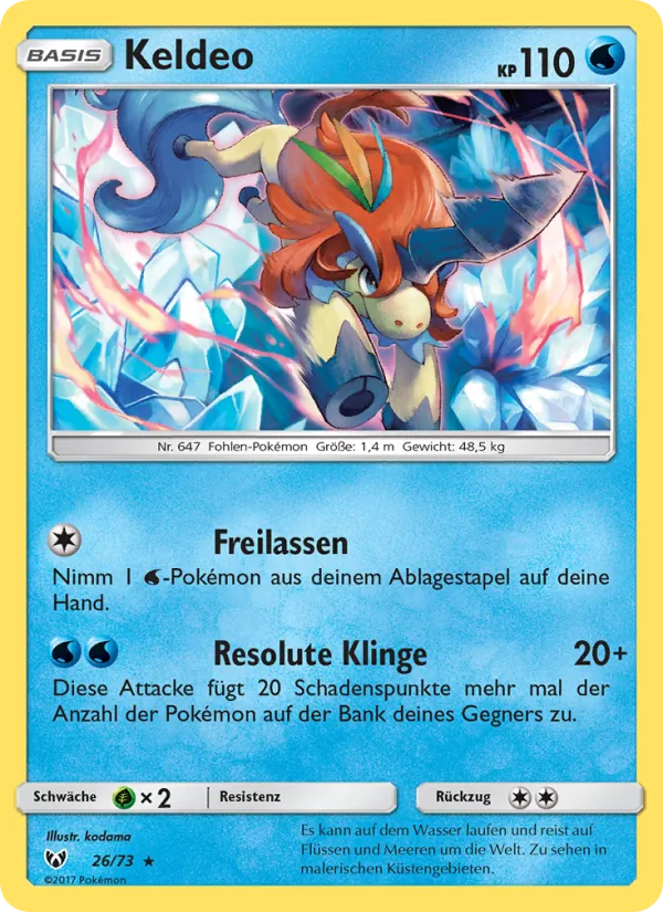 Keldeo Schimmernde Legenden 26/73