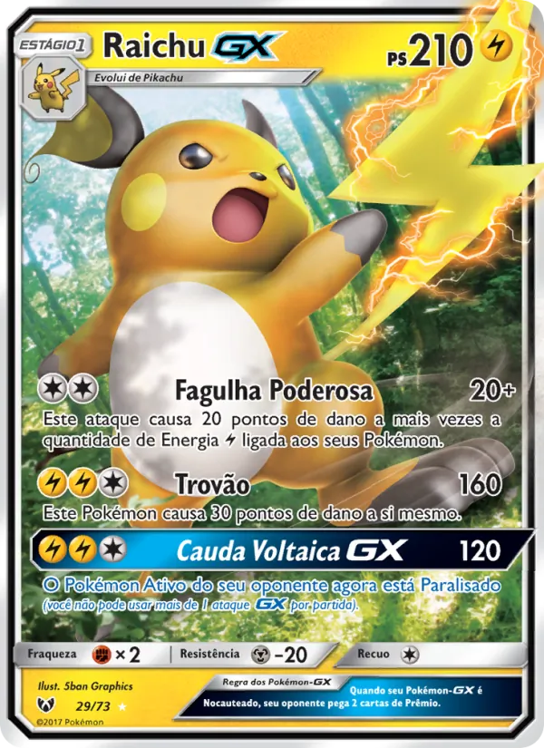 Raichu GX Lendas Luminescentes 29/73